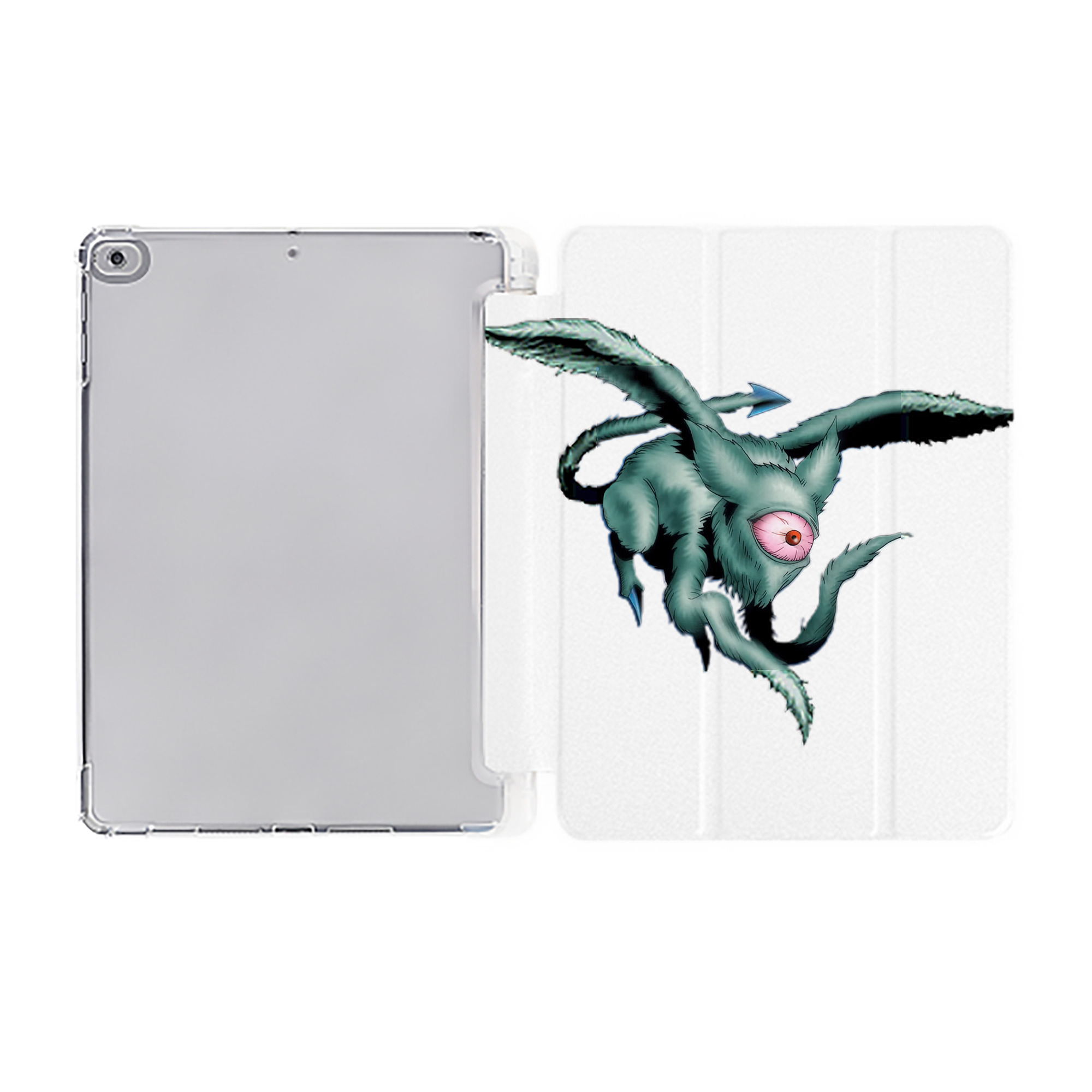 （画像用） 遊☆戯☆王 Yu-Gi-Oh! IPad ケース ペン収納付き 三つ折りスタンド PUレザー×シリコン 対応機種9.5/10.5/10.9インチ